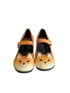 Cute Cat Face Mary Jane Shoes